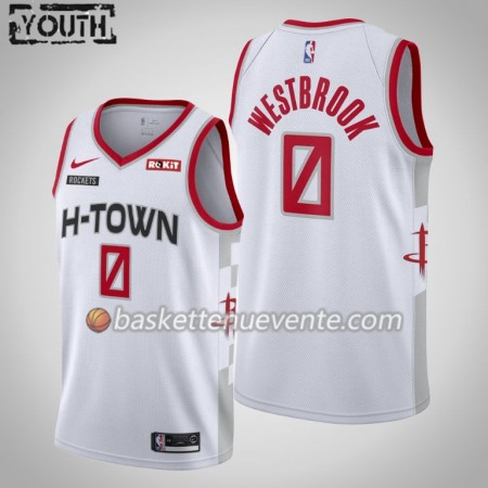 Maillot Basket Houston Rockets Russell Westbrook 0 2019-20 Nike City Edition Swingman - Enfant
